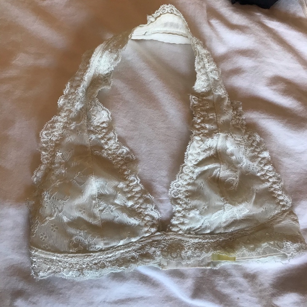 Off-white Halter Bralette
